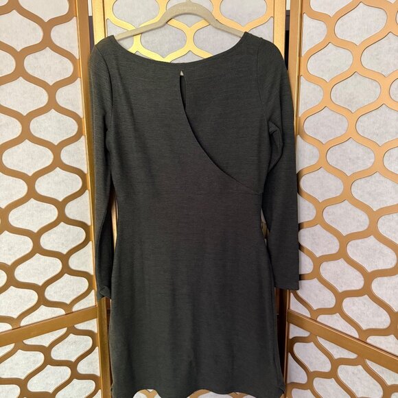 Toad & Co Size S Gray Intermosso Long Sleeve Boat Neck Knee-Length Dress - Picture 8 of 16